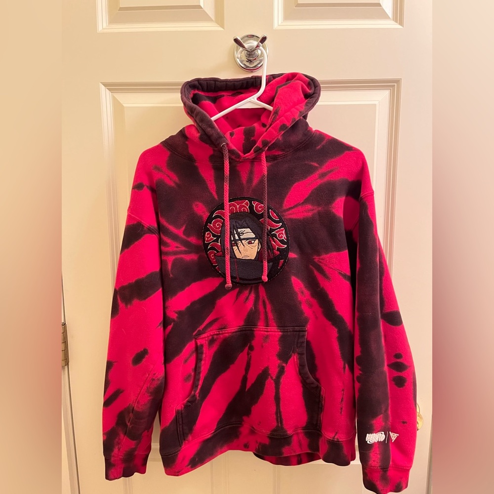 Naruto + Hypeland Collab Itachi Tie Dye Hoodie Gem
